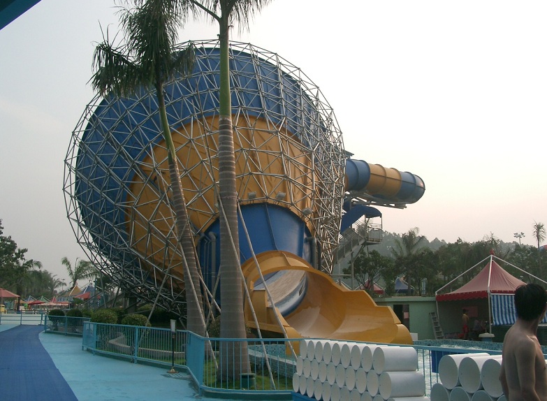 水上樂(lè)園大喇叭滑梯